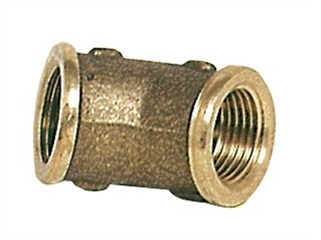 Gomito femmina/femmina in ottone  a 45° - 1" 1/4