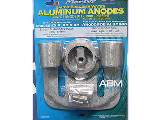 Kit anodi per piede Mercruiser Bravo I - Martyr -