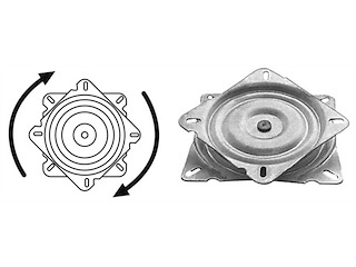 Base girevole frizionata per sedile 