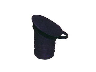 Boccola con tappo per portacanna ad incasso - col. nero -