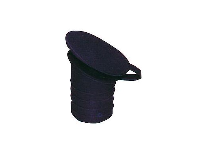 Boccola con tappo per portacanna ad incasso - col. nero -