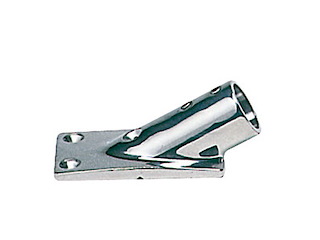 Basetta rettangolare in acciaio inox da fusione 30° 22 mm