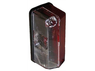 Fanale d'ingombro base piana bianco/rosso