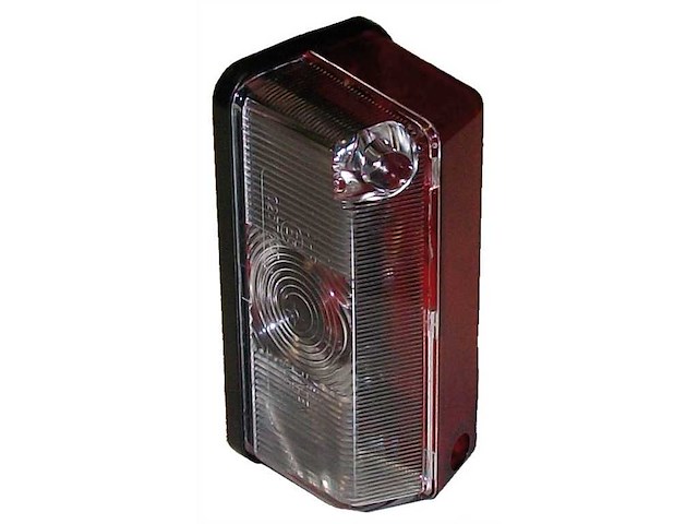 Fanale d'ingombro base piana bianco/rosso