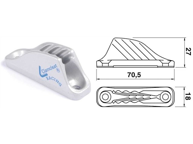 Strozzascotte in alluminio CLAMCLEATS - 4/8 mm. .