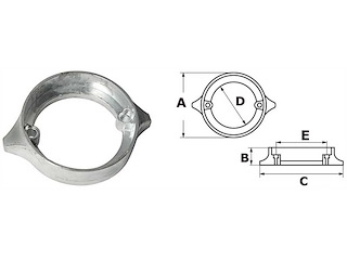 Collare alluminio per VOLVO Penta 290 Duo Prop