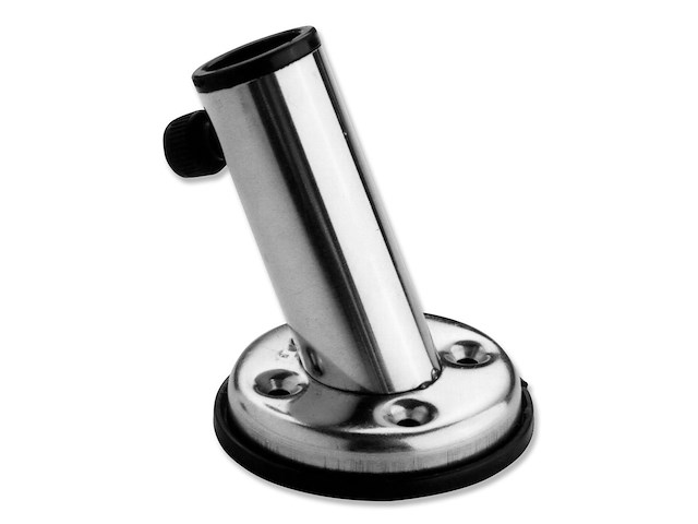 Supporto per aste portabandiera da Ø 22 mm. - inclinato -