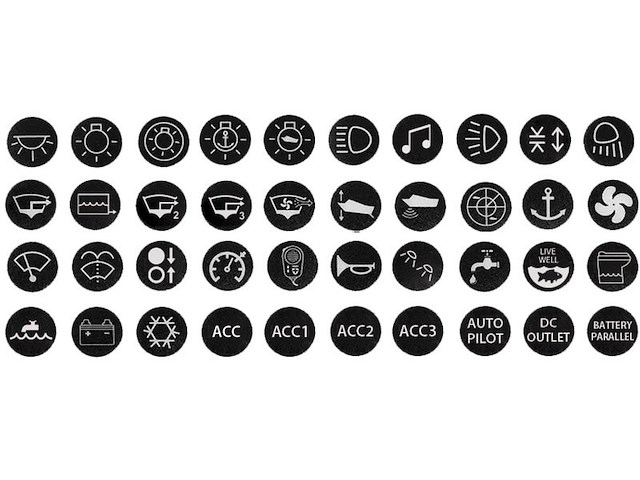 Set adesivi per interruttori Flat