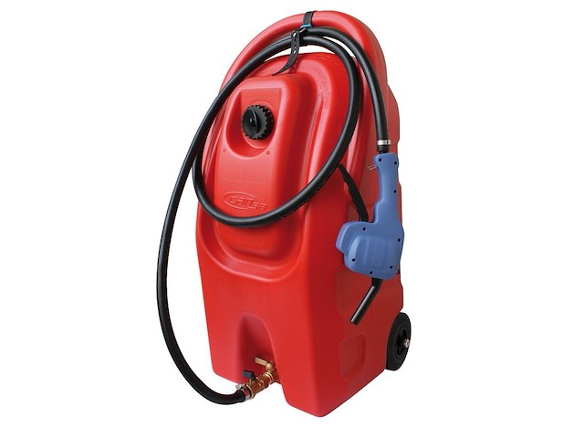Serbatoio portatile con ruote per benzina