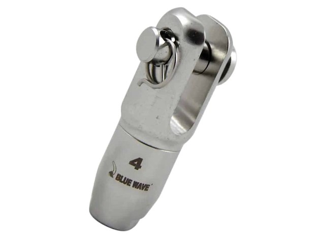 Terminale forcella per rig tessile per cima Ø 4 mm