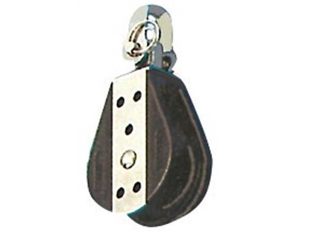 Bozzello 1 puleggia + attacco fisso o girevole con grillo VIADANA - "A"