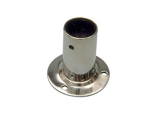 Base tonda in acciaio stampato 90° - 22 mm -