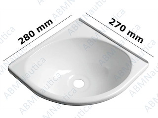 Lavello per angolo - 280 x 270 mm