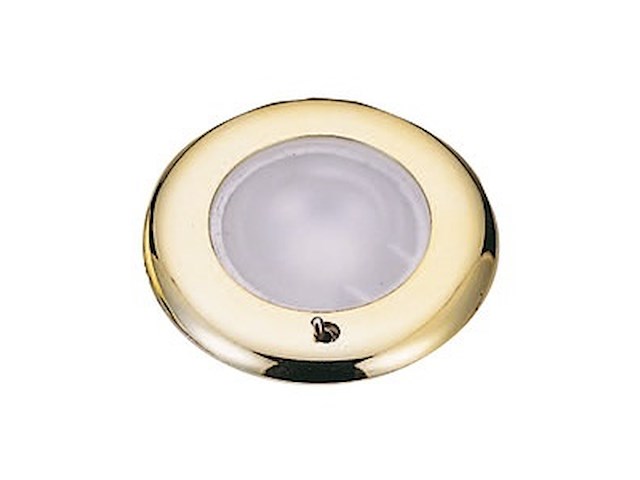 Plafoniera LED da incasso - ghiera dorata -