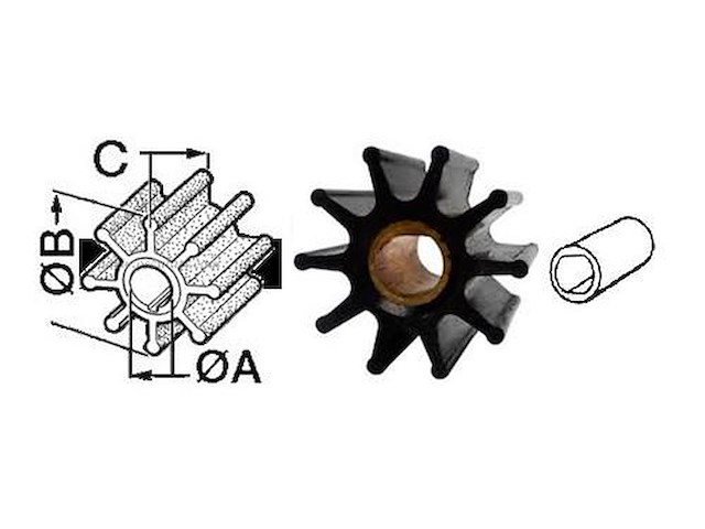 Girante compatibile per EB - Jabsco - 18786-0001