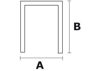 Staffa ad "U" per fissaggio rulli - Per tubo 50 mm. -