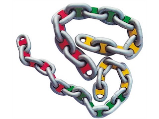 Segnacatena in plastica catena da 10 mm - Confezione da 40 pz