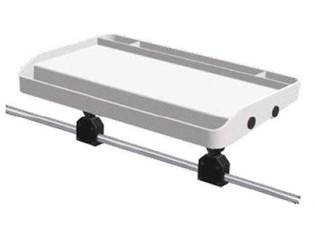 Vassoio porta esche 700 x 420 da fissare ai tubi pulpito Ø 25 mm