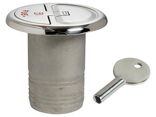 Tappo + chiave Quick Lock - Fuel / Dritto - 50 mm. -