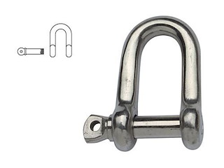 Grillo in acciaio inox mod. corto 6 x 22 mm