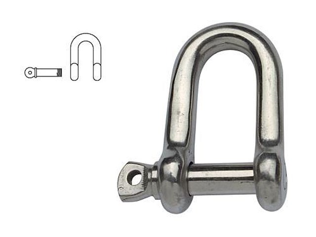 Grillo in acciaio inox mod. corto 6 x 22 mm