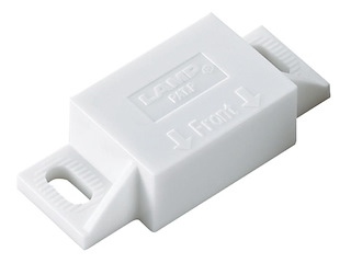 Chiusura magnetica fissaggio ad angolo bianca