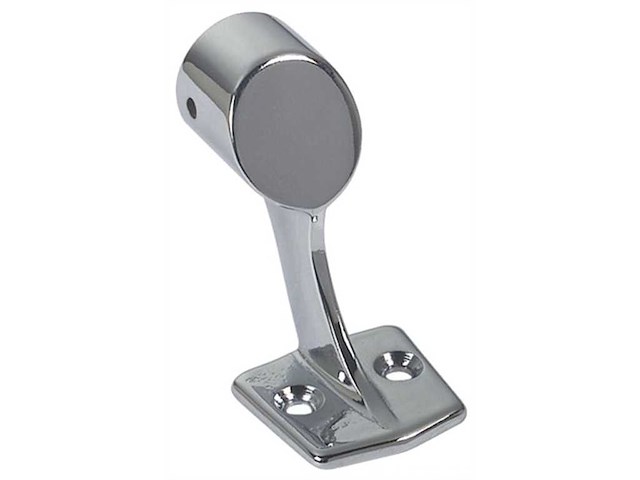 Supporto per corrimano in ottone cromato - Terminale -