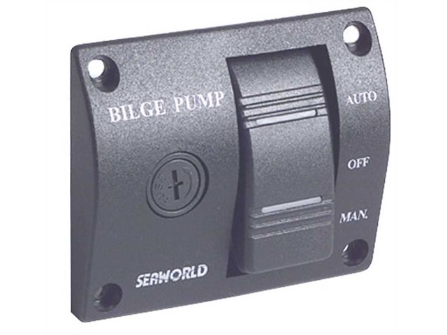 Pannello di controllo per pompe di sentina 12 volt