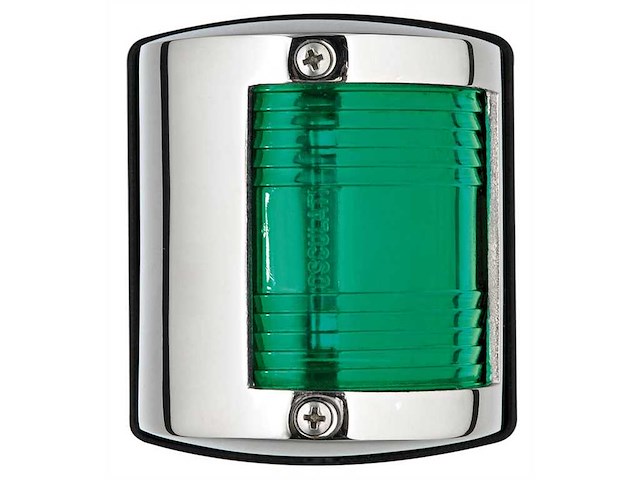 Luce di navigazione Utility corpo in Acciaio Inox - Verde