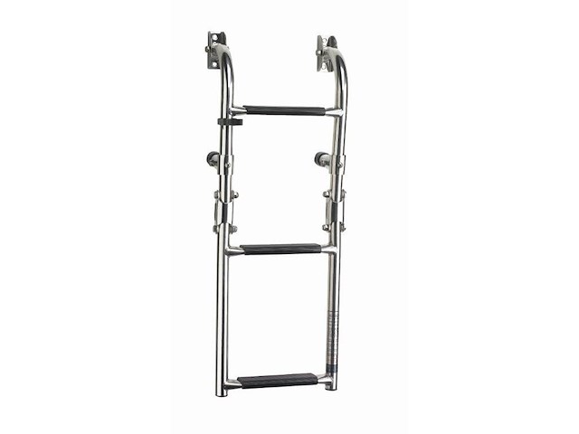 Scaletta pieghevole 260 mm - 3 gradini neri - 