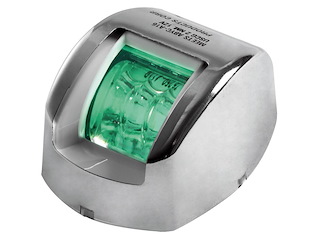 Fanale di via Mouse verde corpo inox