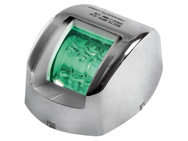 Fanale di via Mouse verde corpo inox