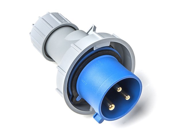 Spina tripolare per banchina - maschio 32 A -