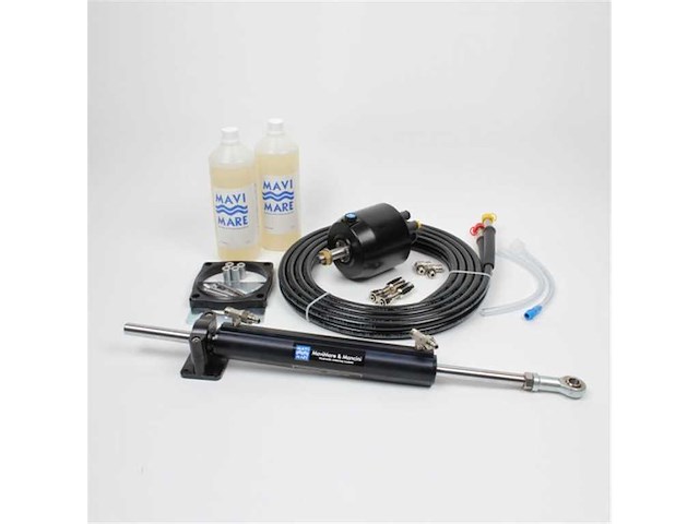 Kit timoneria idraulica per motori entrobordo per barche da 7 a 12 mt.