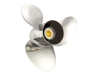 Elica Solas in acciaio inox per motori Johnson Evinrude e Selva- 13 1/4 x 17