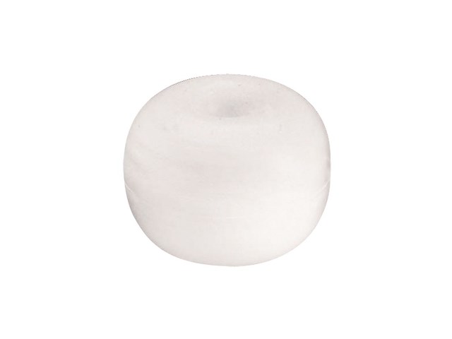 Boa galleggiante con foro passante - 170 mm bianca