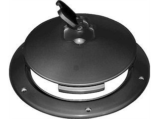 Botola d’ispezione con coperchio - nero 315 mm