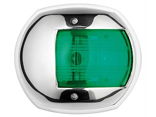 Luce di navigazione Sphera Maxi corpo in Acciaio Inox - Verde