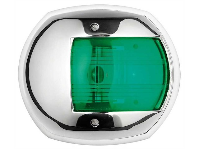 Luce di navigazione Sphera Maxi corpo in Acciaio Inox - Verde
