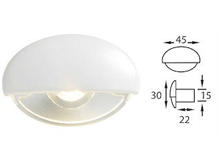 Luce a LED Batsystem - Corpo bianco luce bianca