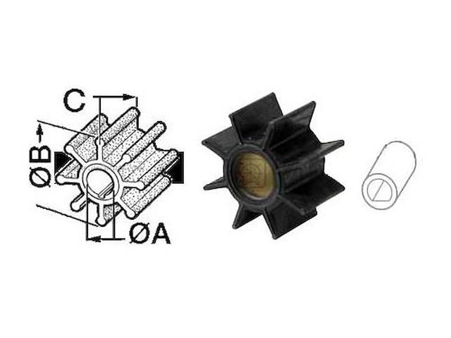 Girante compatibile per FB - Honda - 19210-881-A01-02-03