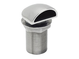 Ombrinale in acciaio inox con carenatura - 1"