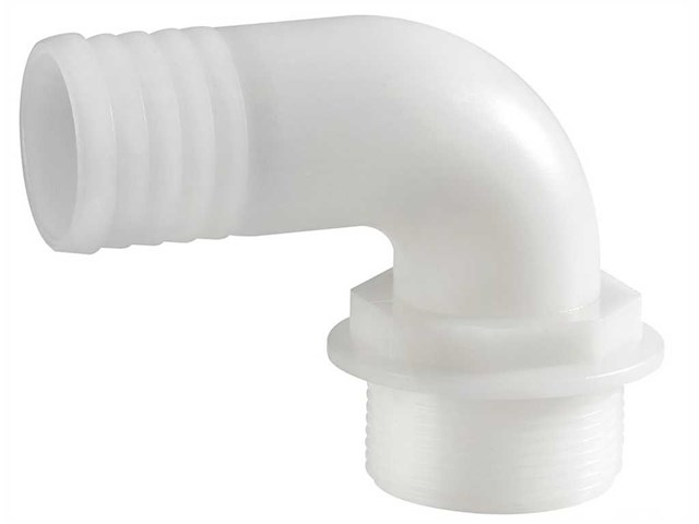 Bocchettone carico a 90° - 1'' 1/4 x 38 mm. -