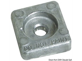 Piastrina alluminio 8 / 20 Hp - HONDA -