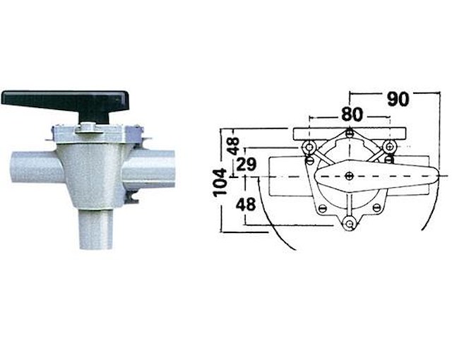 Valvola WHALE Henderson a tre vie - Ø 25 mm. - 