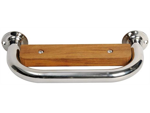Maniglia / Gradino in acciaio inox e teak