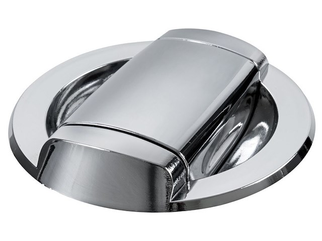 Doccia Saturn con base orizzontale cromata