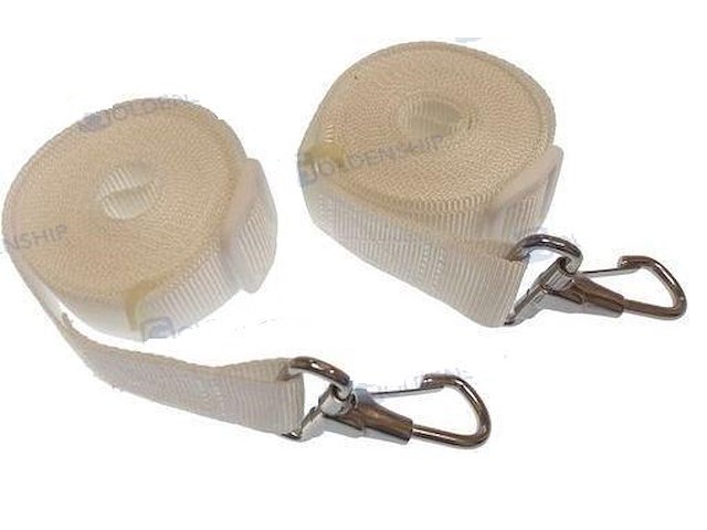 Coppia tenditori a nastro per tendalini - Bianco -