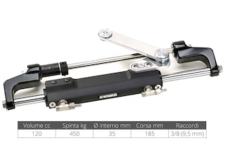 Cilindro Ultraflex UC128-OBF/2 per motore FB fino a 300 Hp