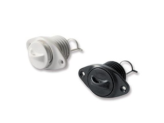 Passascafo con tappo ovale - bianco -